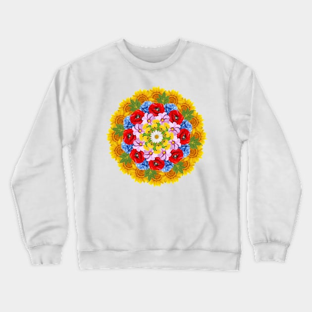 summer field mandala Crewneck Sweatshirt by burenkaUA